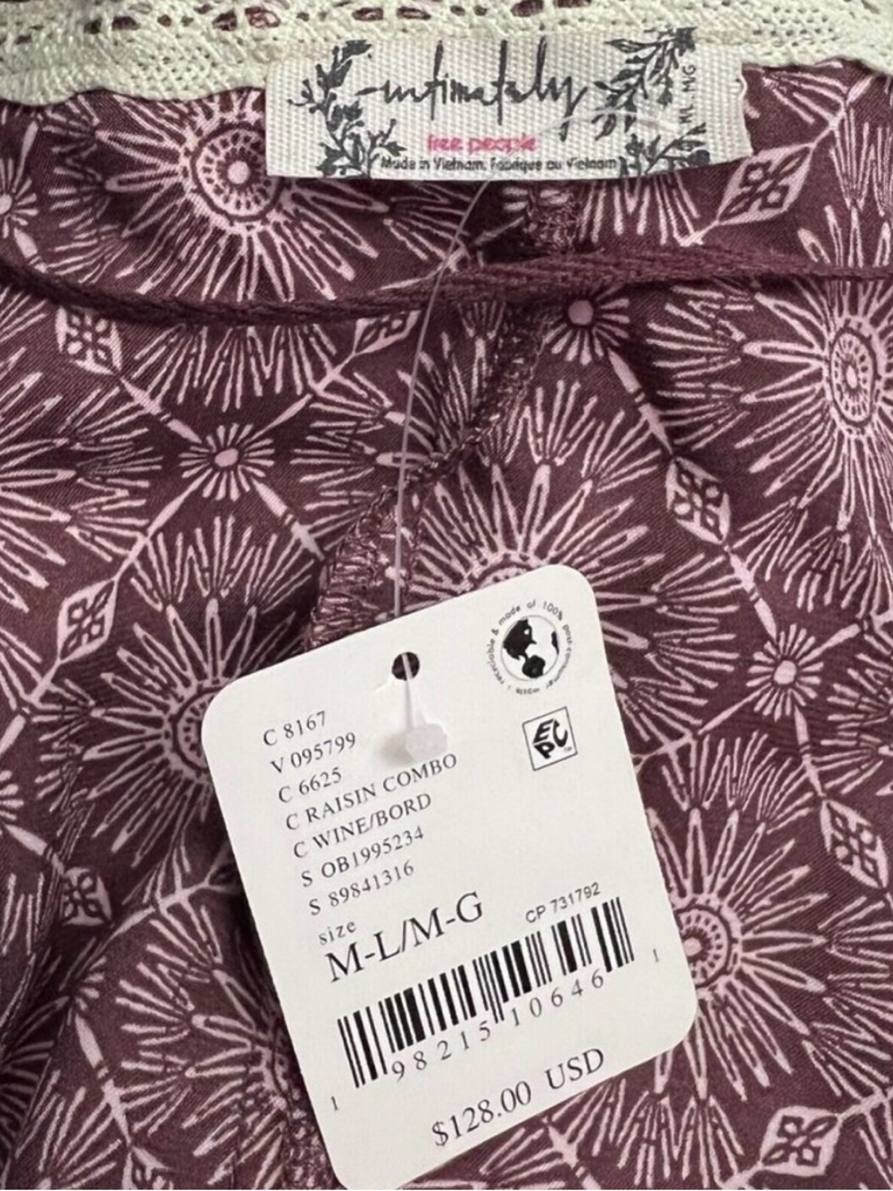 NWT Free People Intimately Oasis Robe M/L - Picture 4 of 4
